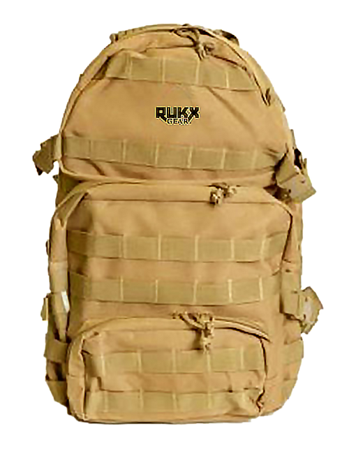 Rukx Gear ATICT3DT Tactical 3-Day Backpack Tan 600D Polyester