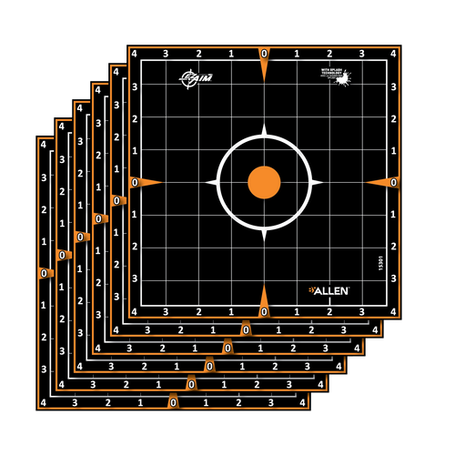 EZ-Aim 15301 Splash Reactive 8" Sight-In Grid Targets 6 Pack