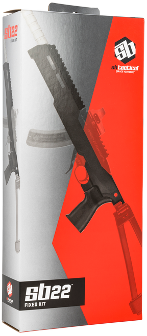 SB Tactical 22TD-01-SB Chassis  Fixed Black for Ruger 10/22 & Ruger 22 Charger Right Hand                                                                                                               