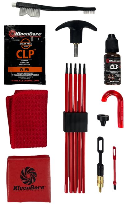 KleenBore SAF300 Universal Gun Cleaning Kit 22 Cal-12 Gauge