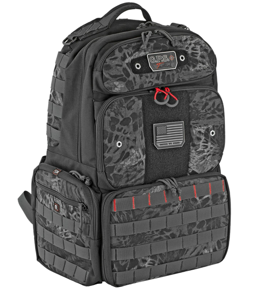 GPS Bags T1913BPP Tactical Backpack PRYM1 Blackout 1000D Polyester 4 Handguns                                                                                                                           