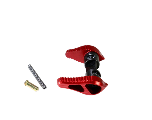 TIMBER CREEK OUTDOOR INC AMBISSR Safety Selector 45/90 Degree AR Platform Red Anodized Aluminum Ambidextrous                                                                                            
