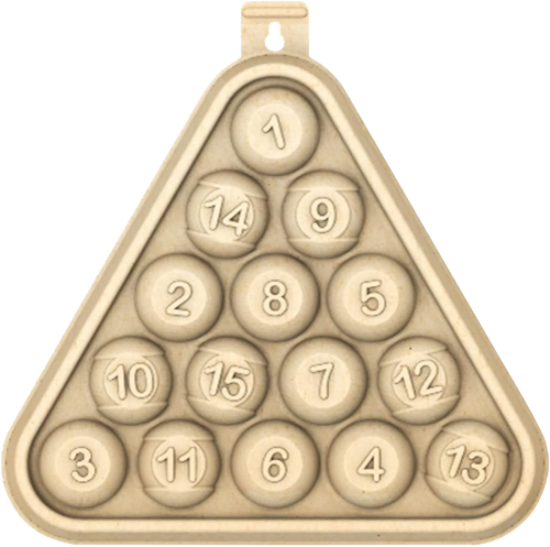 Birchwood Casey 3D Pool Rack Target - 15.75" Tan Training Aid