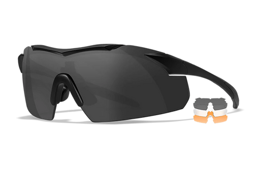 WileyX Vapor Tactical Eyewear - Grey/Clear/Rust Multi-Lens Kit