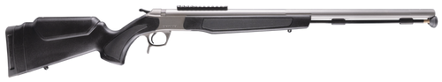 CVA PR2050SM Optima  50 Cal 26" Stainless Fluted Barrel, 0 MOA Picatinny Rail Stainless Steel Receiver, Fixed Black Synthetic Stock                                                                     