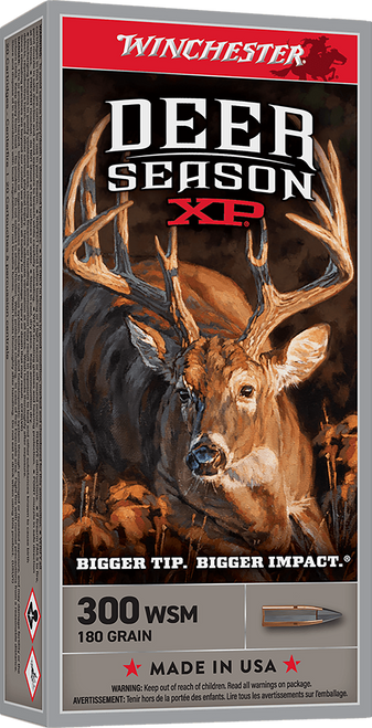 Winchester Ammo X300SDS2 Deer Season XP  300WSM 180gr 20 Per Box/10 Case                                                                                                                                