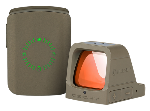 OLIGHT OSIGHT Red Dot Sight 3 MOA with Magnetic Lens Cover FDE