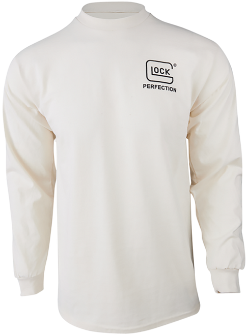 Glock AP96076 Born In Austria  Tan Pre-Shrunk Cotton Long Sleeve 3XL                                                                                                                                    