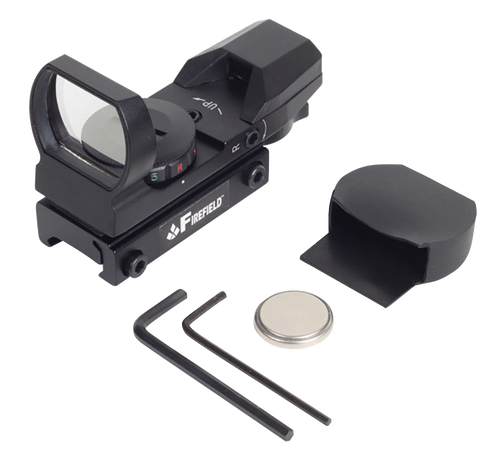Firefield FF13004 Multi Red & Green Reflex Sight  Black 1x 33 mm x 24 mm 1 MOA Dot/5 MOA Dot Multi Reticle                                                                                              