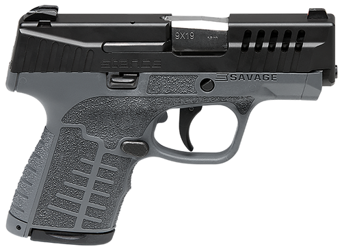 Savage Arms 67011 Stance  9mm Luger 7+1/8+1 3.2" Barrel, Gray Polymer Frame, Serrated/Ported Black Nitride Slide, Interchangeable Backstrap, Night Sights, No Manual Safety                             