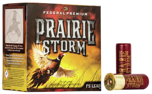 Federal PFX154FS4 Premium Prairie Storm FS 12Gauge 2.75" 1 1/4oz 4Shot 25 Per Box/10 Case                                                                                                               