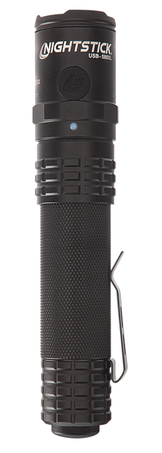 Nightstick USB588XL USB Dual-Light Tactical Flashlight  Black Anodized 125/350/450/850/1,100 Lumens White LED                                                                                           