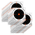 EZ-Aim 15246 Bullseye Hanging Targets 8x8 Black/Orange 26-Pack