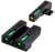 TruGlo TFX TG13SG4A Night Sights - Green Tritium Fiber Optic