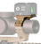Reptilia LLC 100184 ROF-90  34mm FDE 7075-T6 Aluminum Fits AR-15                                                                                                                                        