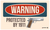 TekMat TEK42WARNING1911 Protected By 1911 Door Mat 25" x 42"
