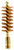 Pro-Shot 20S Bronze Bore Brush 20 Gauge 5/16-27 Thread Brass Core