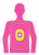 EZ-Aim In the Pink Paper Targets 12x18 Pink 8-Pack Multi-Gun
