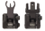LWRC 2000065A01 Skirmish Back Up Iron Sights Set  Black Folding for AR-15                                                                                                                               