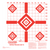 Champion Redfield Sight-In Diamond Targets 16x16 Paper 10 Pack