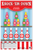 Action Target GSCARBTTL100 Knock-Em-Down Bottles Paper Targets 23x35