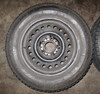 BMW E32 E34 15" Steel Wheel Winter Tire Pair Set 1988-1995 735i 525i OEM USED