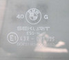 BMW E30 3-Series 4dr Sedan Late Left Rear Door Window Glass 1988-1991 USED OEM