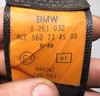 BMW E46 3-Series Convertible Rear Seat Belt Black Left Right 2000-2006 OEM USED