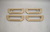 1995-2001 BMW E38 7-Series Headliner Roof Ceiling Handle Set Beige Leather OEM