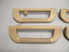 1995-2001 BMW E38 7-Series Headliner Roof Ceiling Handle Set Beige Leather OEM