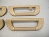 1995-2001 BMW E38 7-Series Headliner Roof Ceiling Handle Set Beige Leather OEM