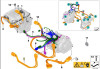 2014-2016 BMW i01 i3 60Ah City Vehicle High Voltage Cable Harness for DC Motor - 23900