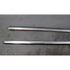 79-88 BMW E12 E28 5-Series Exterior Rear Door Window Sill Trim Set Chrome OEM