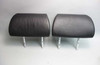 2009-2015 BMW F01 7-Series F02 Rear Seat Head Rest Restraint Pair Black Leather