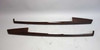 2002-2008 BMW E66 7-Series Long Wheel Rear Door Armrest Wood Trim Pair Dark Ash