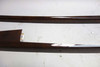 2002-2008 BMW E66 7-Series Long Wheel Rear Door Armrest Wood Trim Pair Dark Ash
