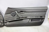 2008-2013 BMW E92 E93 3-Series 2dr Front Int Door Panel Trim Skin Black Leather - 26803