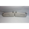 2007-2010 BMW E83 X3 SAV Late Front Sun Visor Pair Grey Vinyl Mirrors OEM