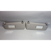 2007-2010 BMW E83 X3 SAV Late Front Sun Visor Pair Grey Vinyl Mirrors OEM