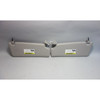 2007-2010 BMW E83 X3 SAV Late Front Sun Visor Pair Grey Vinyl Mirrors OEM