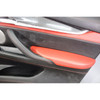 2014-2017 BMW F86 X6 M Right Front Pass Interior Door Panel Mugello Red Leather
