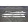 1982-1988 BMW E28 5-Series Front Rear Interior Window Sill Chrome Trim Set OEM