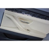 2011-2016 BMW F10 5-Series Rear Int Door Panel Trim Skin Pair Oyster Leather OEM