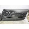 2008-2013 BMW E92 E93 M3 2door Interior Door Panel Trim Skin Pair Black Leather - 30530