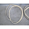 2002-2005 7-Series E66 Rear Door Seal Pair Nasca Beige Cloth OEM