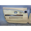 2003-2005 BMW E66 760Li V12 Front Int Door Panel Trim Skin Pair Beige Leather OE - 32374