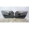 2006-2007 BMW E60 M5 Early Front Interior Door Panel Trim Skin Pair Black Merino - 33784