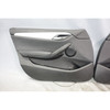 2013-2015 BMW E84 X1 SAV Front Interior Door Panel Trim Skin Pair Black Vinyl OE