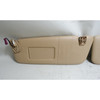 2004-2010 BMW E60 E61 5-Series Factory Front Sun Visor Pair Beige Vinyl OEM