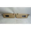 2004-2010 BMW E60 E61 5-Series Factory Front Sun Visor Pair Beige Vinyl OEM